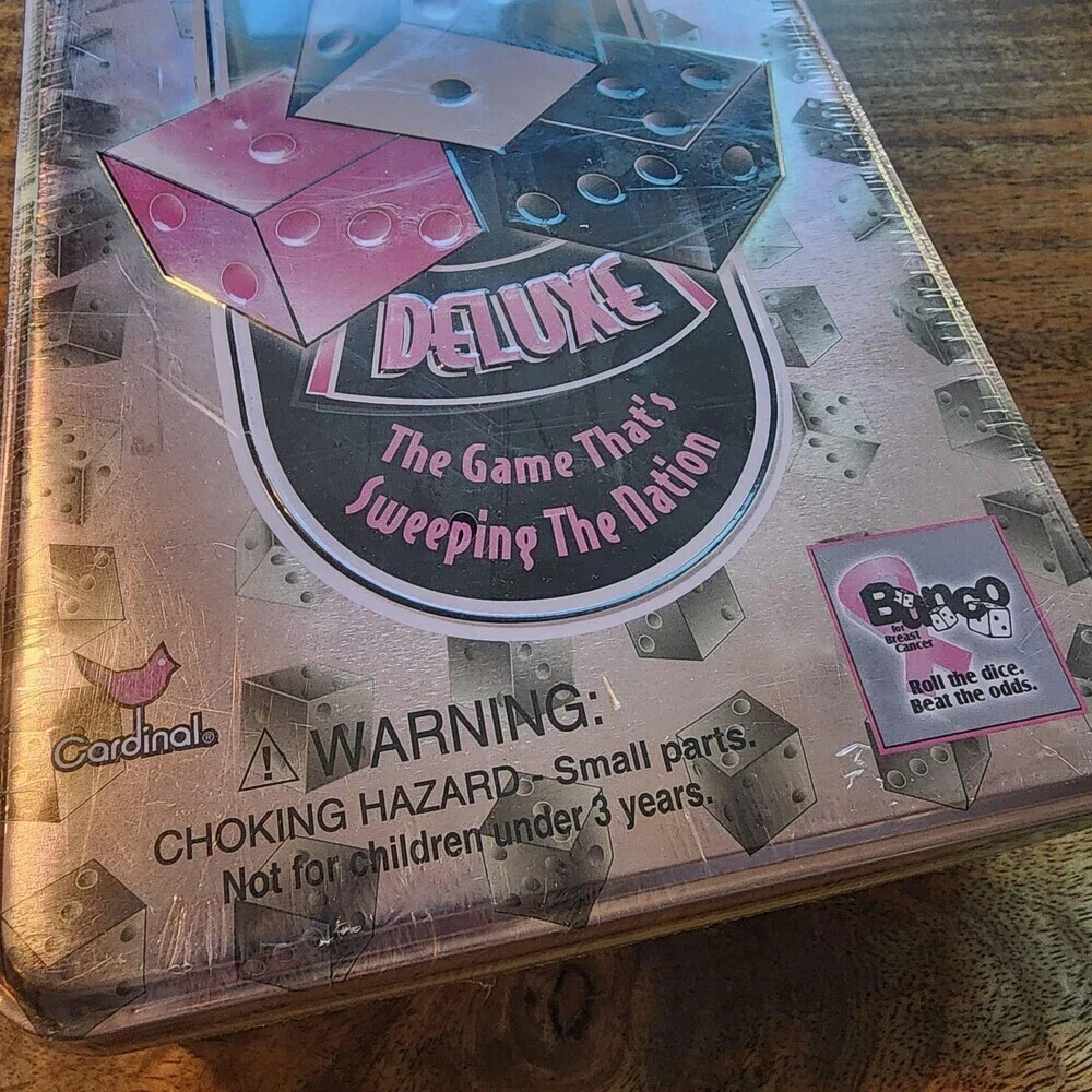 Cardinal Bunco Deluxe Dice Game 2004 Ages 7+ 2-12 Players Family New Sealed
